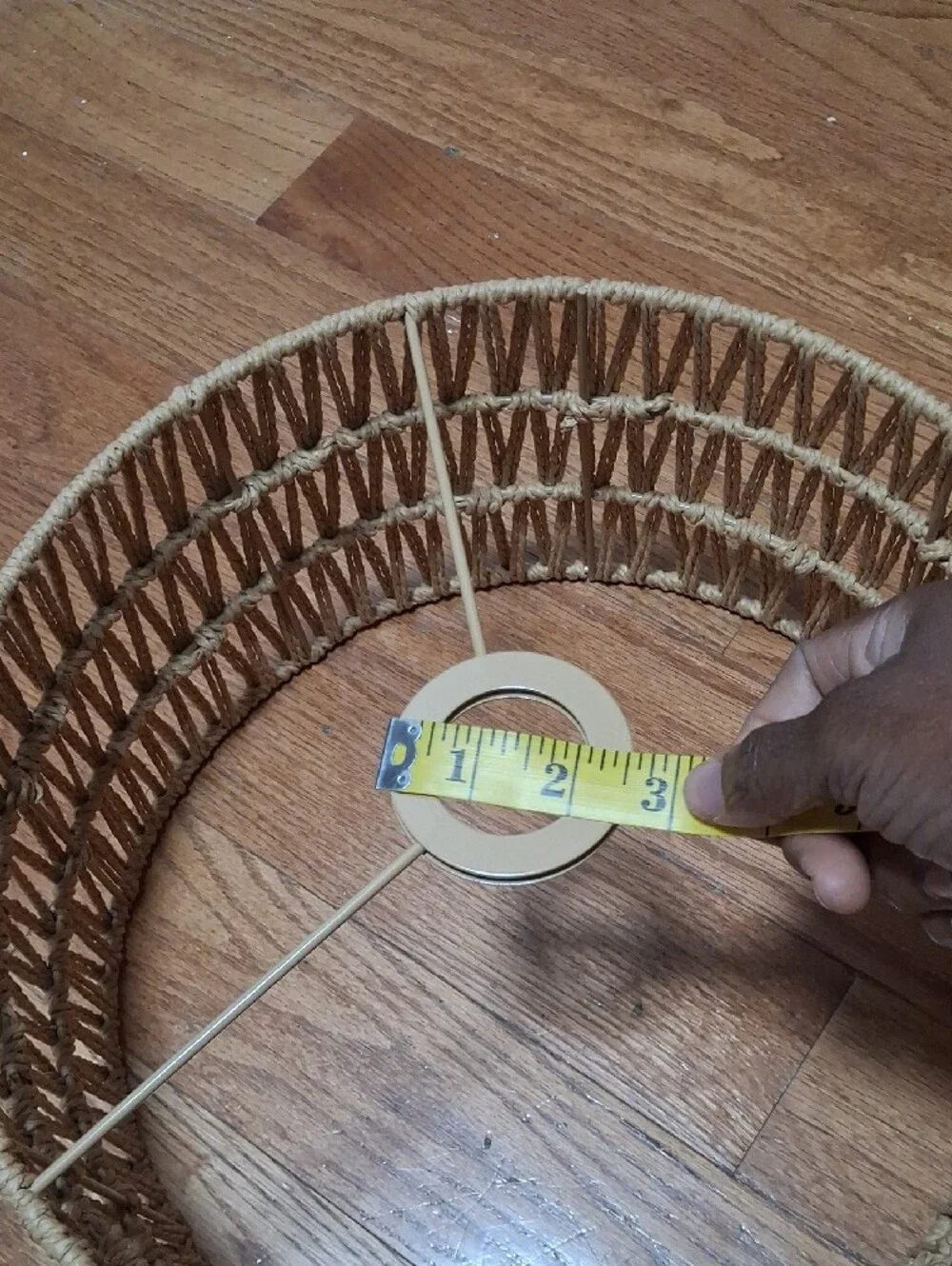Natural Jute Rope Lampshade - Neutral Brown